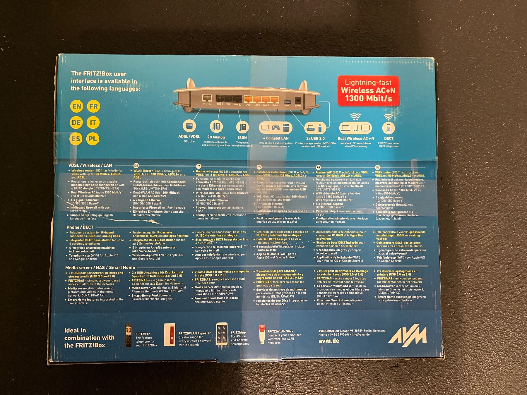 Fritz Modem & Router: Fritzbox 7490 WLAN-Box (NEU) – Nuovo (secondo la descrizione) da Birr venduto da ibanez01 1