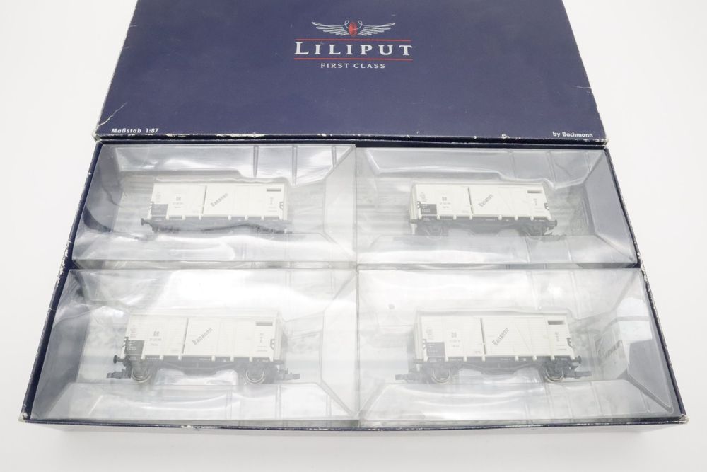 Liliput Modelleisenbahnen: Liliput L240002 Güterwagenset "Bananen DDR" DC H0 – Gebraucht aus Basel von Railfun 6