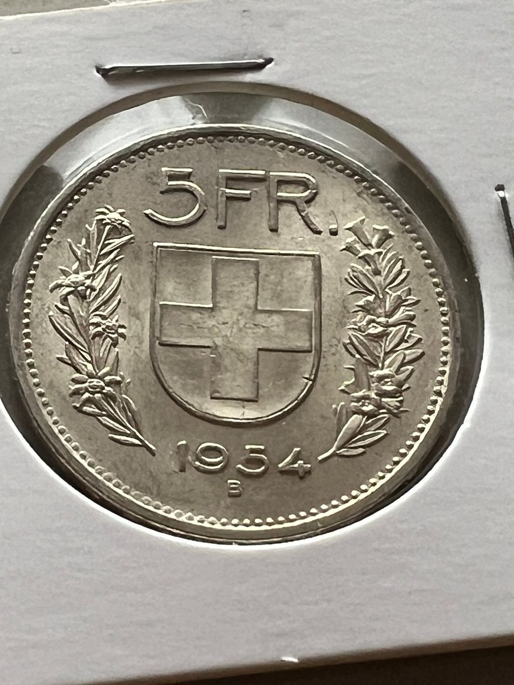 Tutti le monete: 5 Fr. 1954 – Usato da Schötz venduto da Odpa