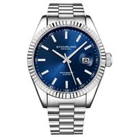 🇺🇸 Herrenuhr ®STÜHRLING NEW YORK Quarz Blau Edelstahl NEU