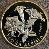 10 Fr. Gedenkmünze 2017 pp Enzian / aus Münzsatz