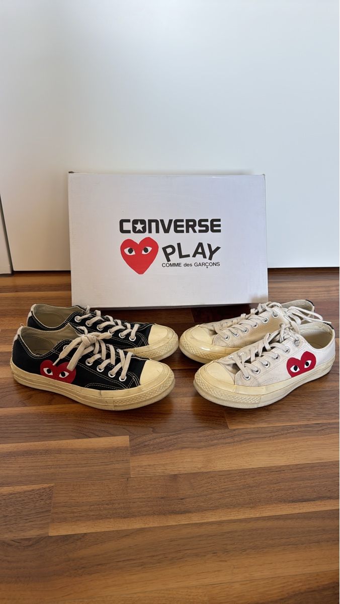 Comme Des Garcons Herrenschuhe: Converse Comme des Garcons - 2er Set, gebraucht – Gebraucht aus Schlieren von Chabuh