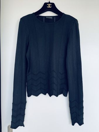 🖤 Rena Lange Pullover – Schwarz, Gr. S, elastisch