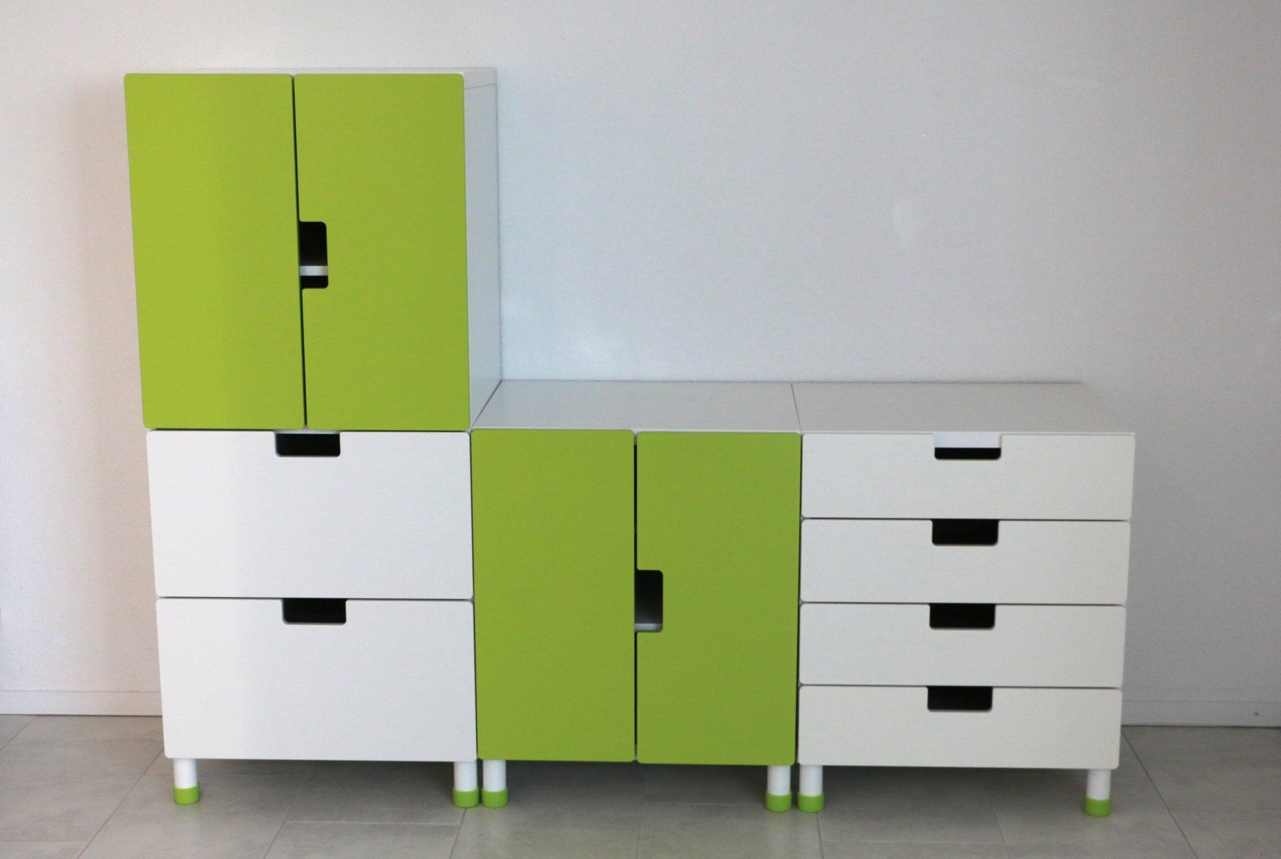Ikea Commodes: Kindermöbel Ikea weiss/grün – D'occasion à Tagelswangen par toeggeler12 5
