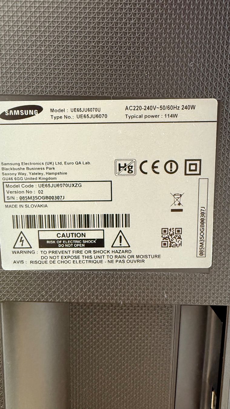Televisori: Samsung TV 165cm UE65JU6070U – Usato da Bad Zurzach venduto da Slash660 2