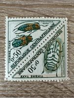 Alte Briefmarke Zentralafrika Insekten UNGESTEMPELT