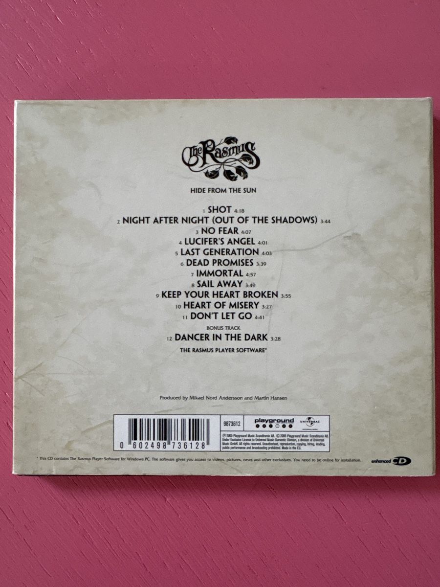 CD: The Rasmus - Hide From The Sun (+Bonustrack) – Usato da Lützelflüh-Goldbach venduto da Deiv4 1