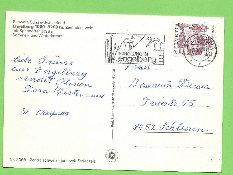 Cartoline postali: Engelberg – Usato da Zürich venduto da t24_de 1