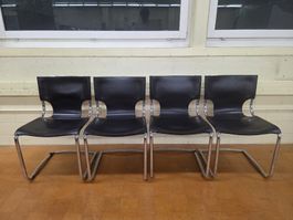 4er Set Carlo Bartoli 920 Stühle - Freischwinger Arco
