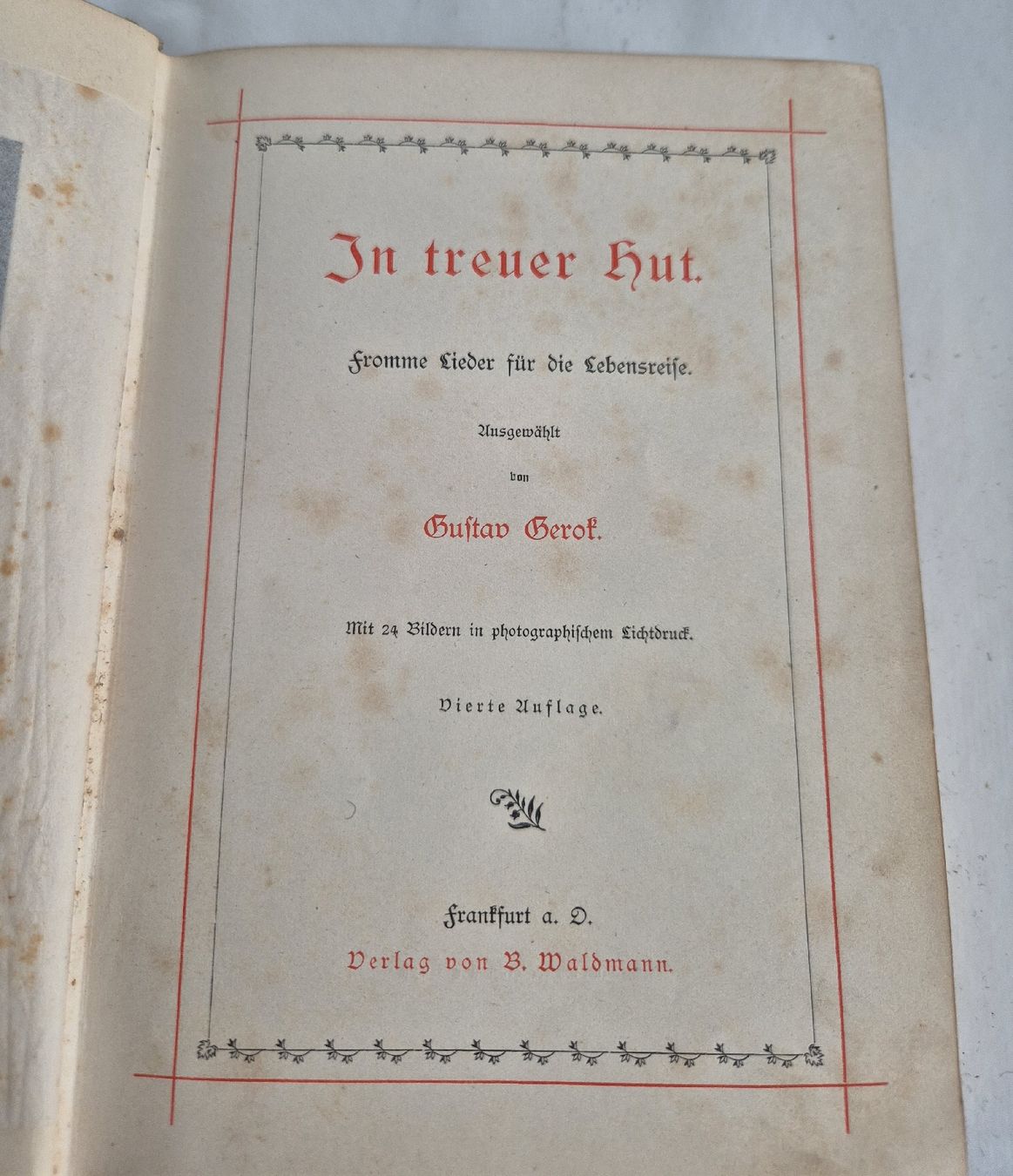 Libri: Buch, In treuer hut von gerok – Usato da Vilters venduto da Fleiflomi 2