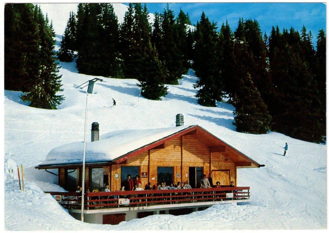 Ansichtskarten: Leysin - Restaurant Solacyre mit Skilift – Gebraucht aus Binningen von Mountainrider