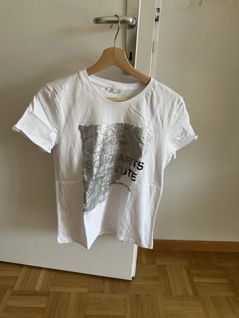 T-Shirt weiss mit Print Grösse S guter Zustand