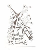 Ex Libris original Antonio Gomez - Art graphique