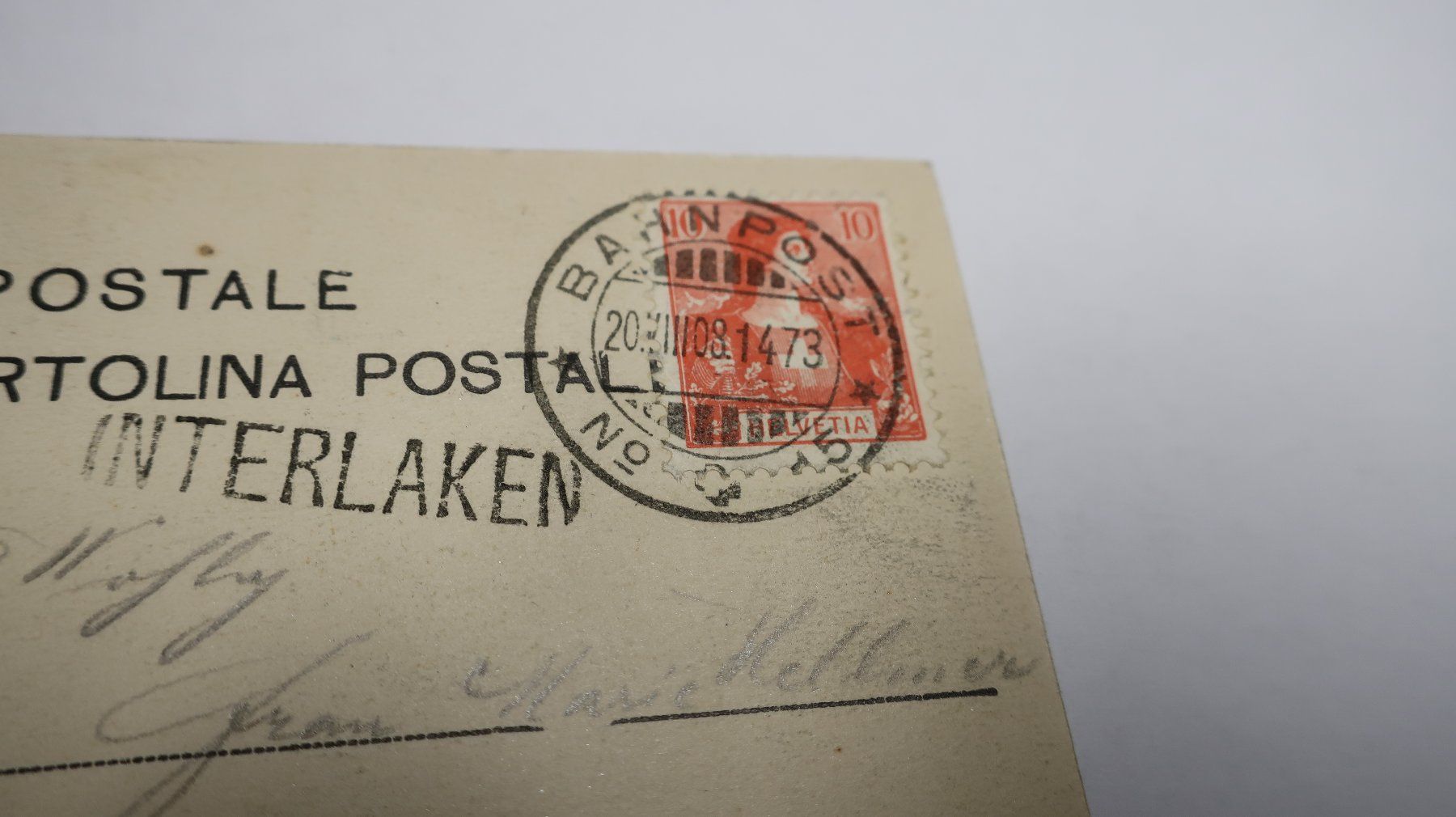Ansichtskarten: Bönigen N° 6011 1908 – Gebraucht aus Cormoret von Pascalll2001 4