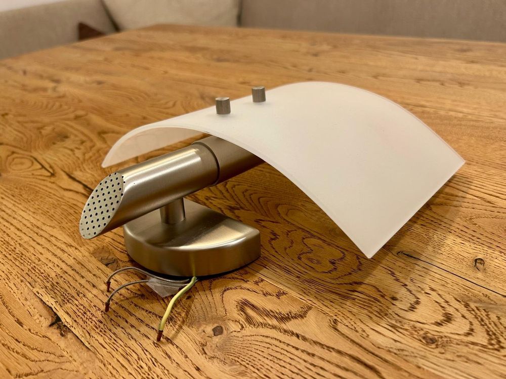 Lampes: Zwei stilvolle Mattnickel Wandlampen Glas Chic Modern – D'occasion à Balzers par ste_v6vc 1