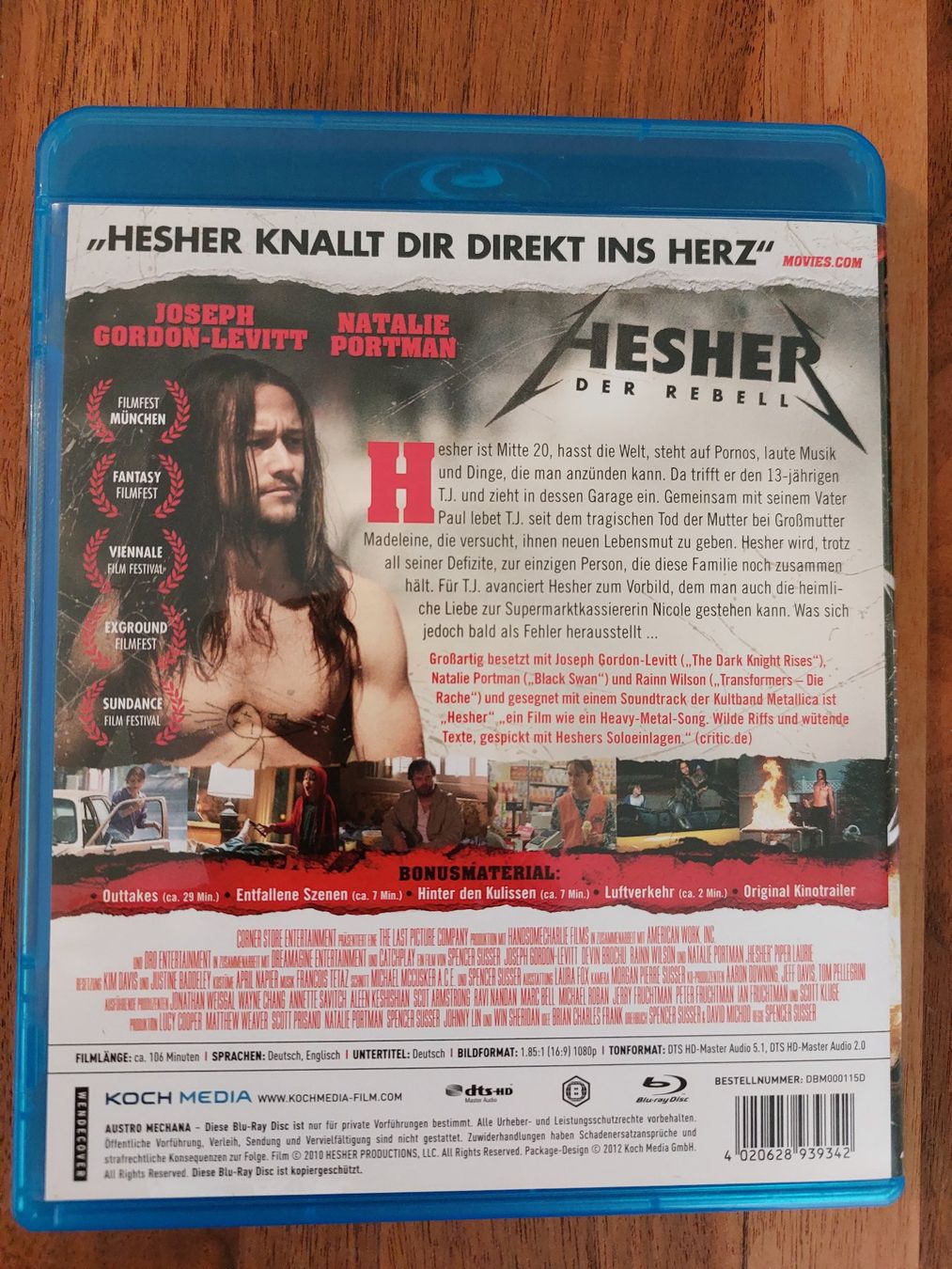 Alle DVDs: Blu Ray - Hesher Der Rebell – Gebraucht aus Rheinfelden von FilmAuktion 1