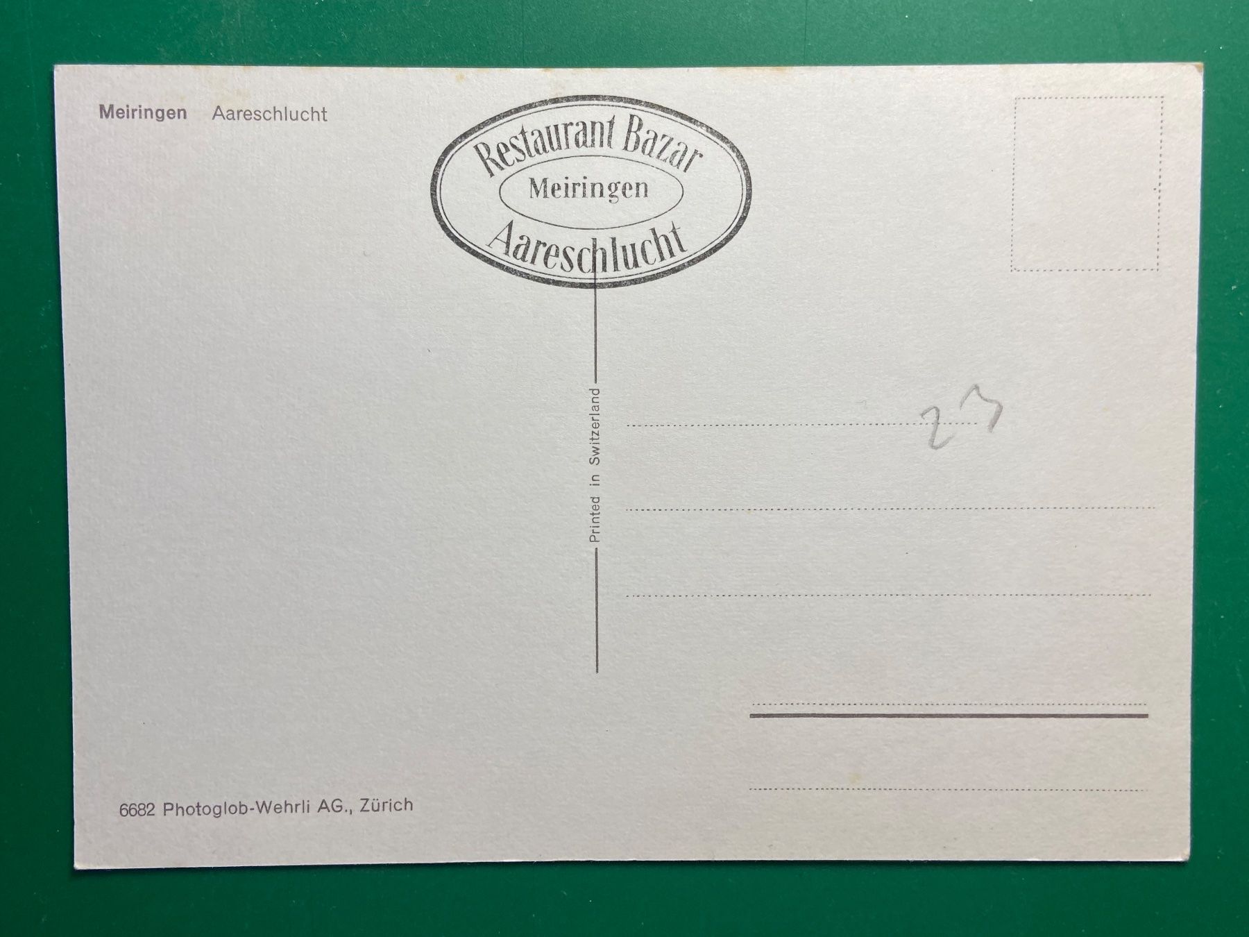 Cartoline postali: Aareschlucht - Meiringen – Usato da Steg VS venduto da _vinci_ 1