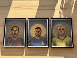 Bilder Ronaldinho, Zidane und Ronaldo (von David Diehl)