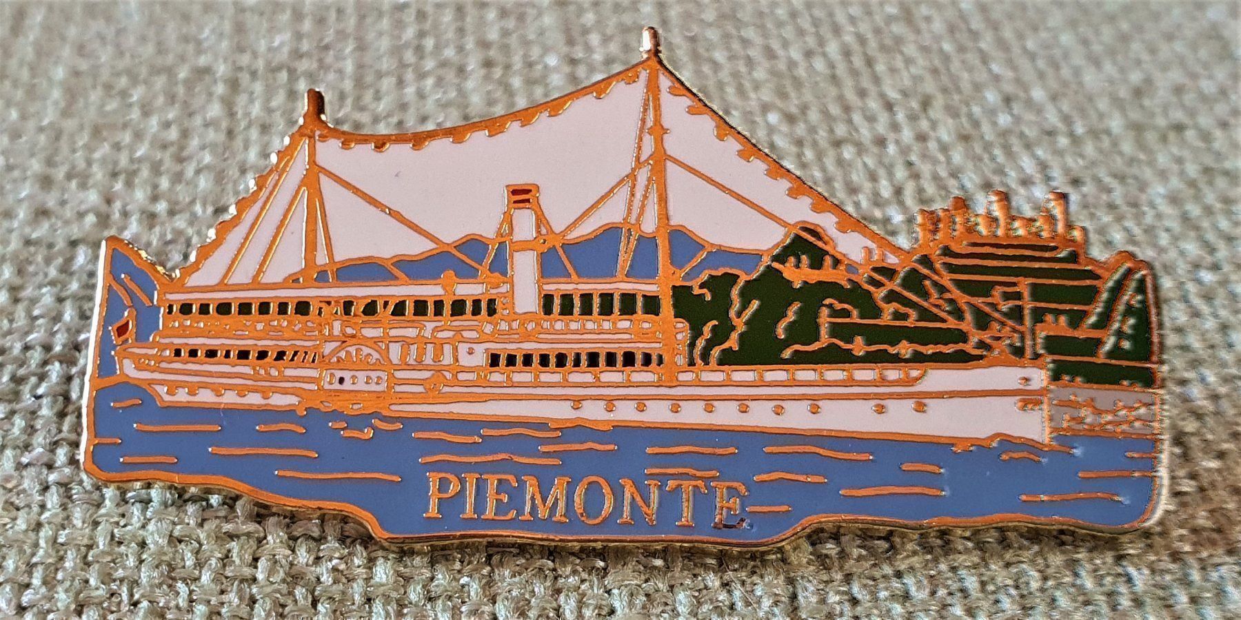 Placchette & Badge: E422 - Pin Raddampfer Piemonte Schiff – Usato da Reinach BL venduto da Boston-Verkauf