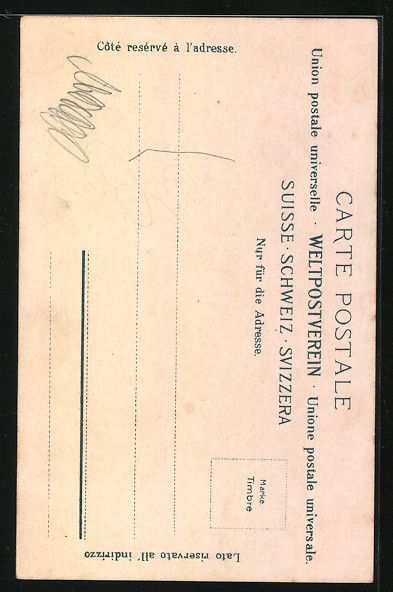 Cartoline postali: Paar in Appenzeller Tracht vor einer Lan – Usato da Berlin venduto da bartko-reher 1