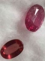 Top! Zwei schöne Rubelit Turmaline 💎, zusammen 1,3 ct.