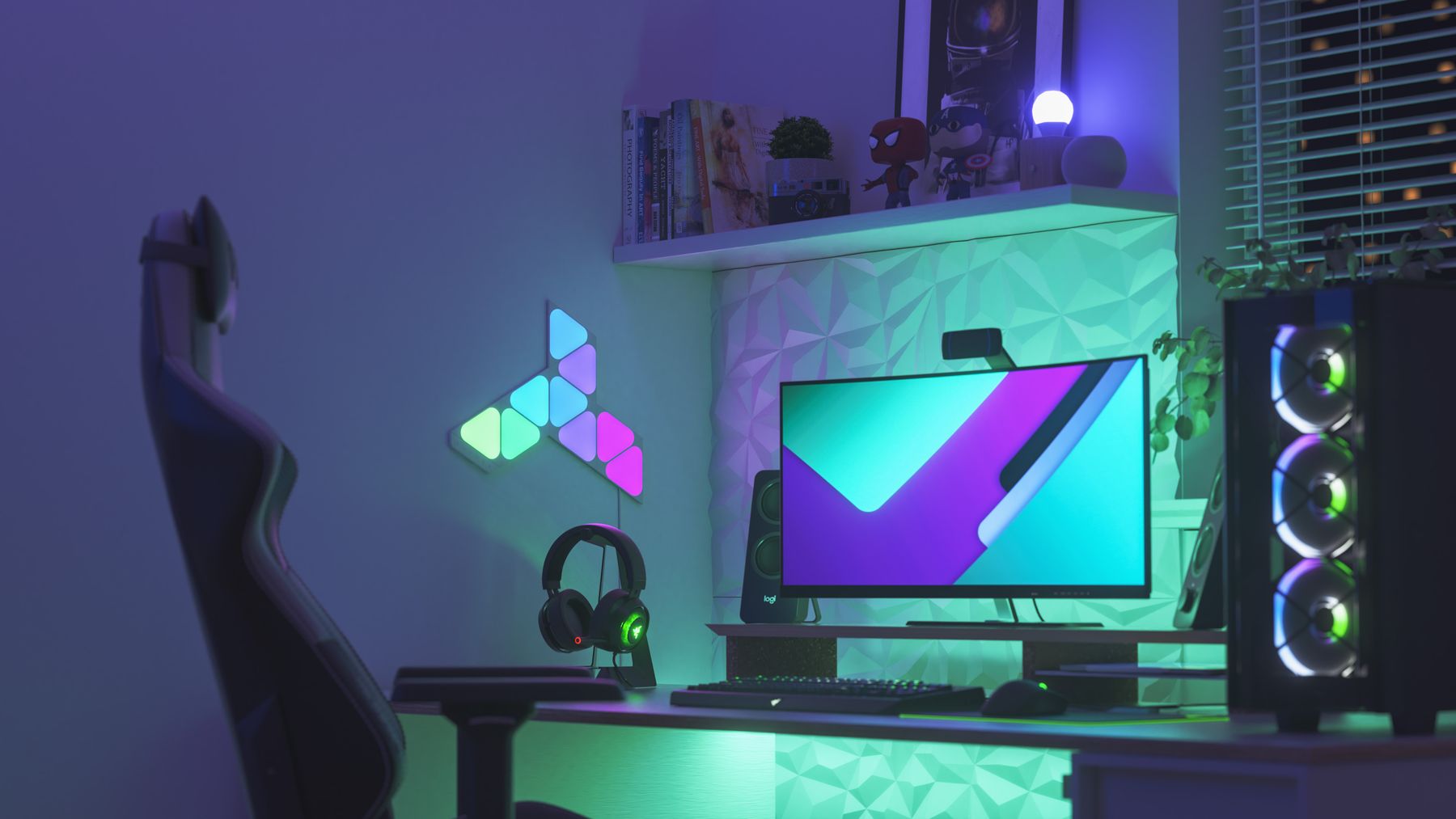 Nanoleaf Lampade: Shapes Mini Triangles Starter Kit 9 Stück – Nuovo e nell'imballaggio originale da Dietlikon venduto da Salesmax 5