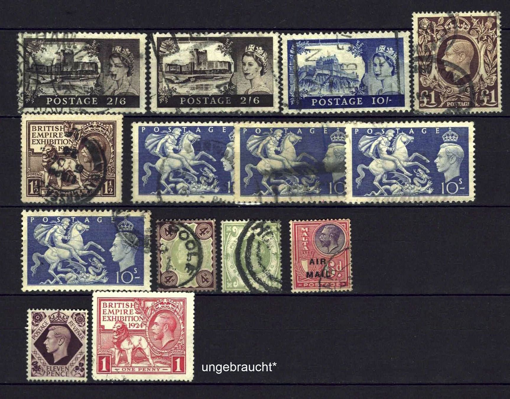 Tous les timbres: England gutes, altes Restlos gestempelt – D'occasion à Basel par Pfefferschootte