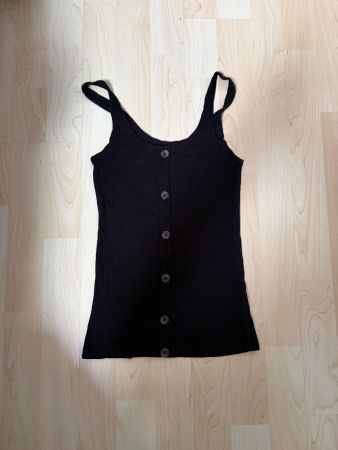 Trägertop Chicorée, schwarz, XS