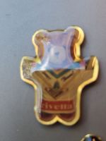 Rivella Anstecknadel Bär Metall goldfarben gebraucht