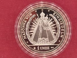 Silbermedaille 1 Unze 1993 Madonna von Einsiedeln