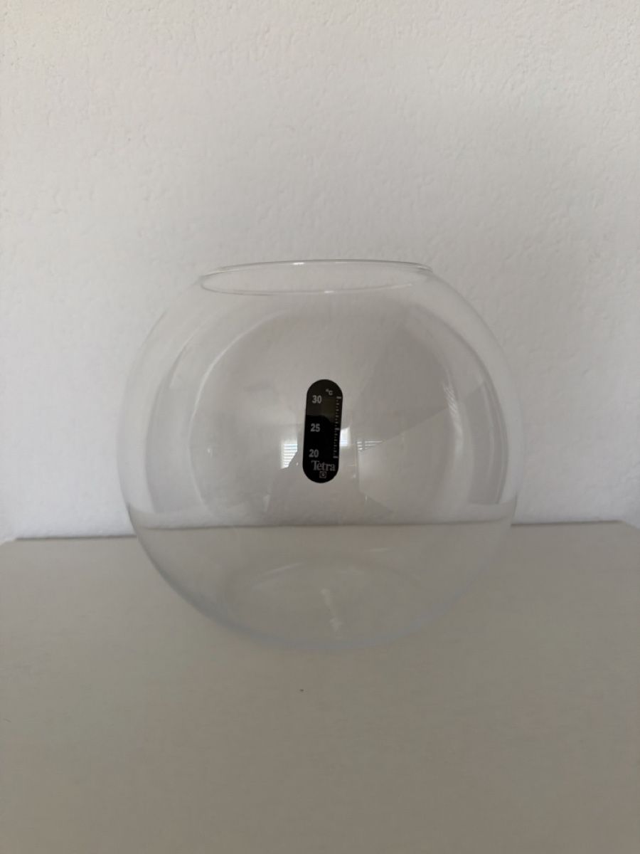 Aquarium: Aquarium Glaskugel mit Thermometer – D'occasion à Bassersdorf par em_mik18