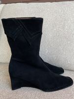 HENRY FERRERA Leder Stiefel Gr 8.5 / 41 schwarz