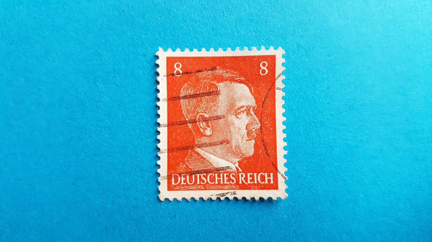 Tutti i francobolli: 8 Pfennig - DR - Hitler - 1941 – Usato da Reinach BL venduto da Dexy62