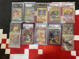 ⭐ Pokémon Sammelbox - PSA 10/CGS/RAW