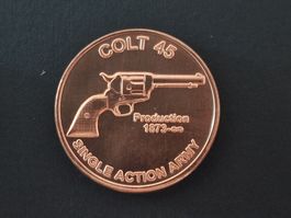 USA 1 Oz .999 Copper, Colt 45