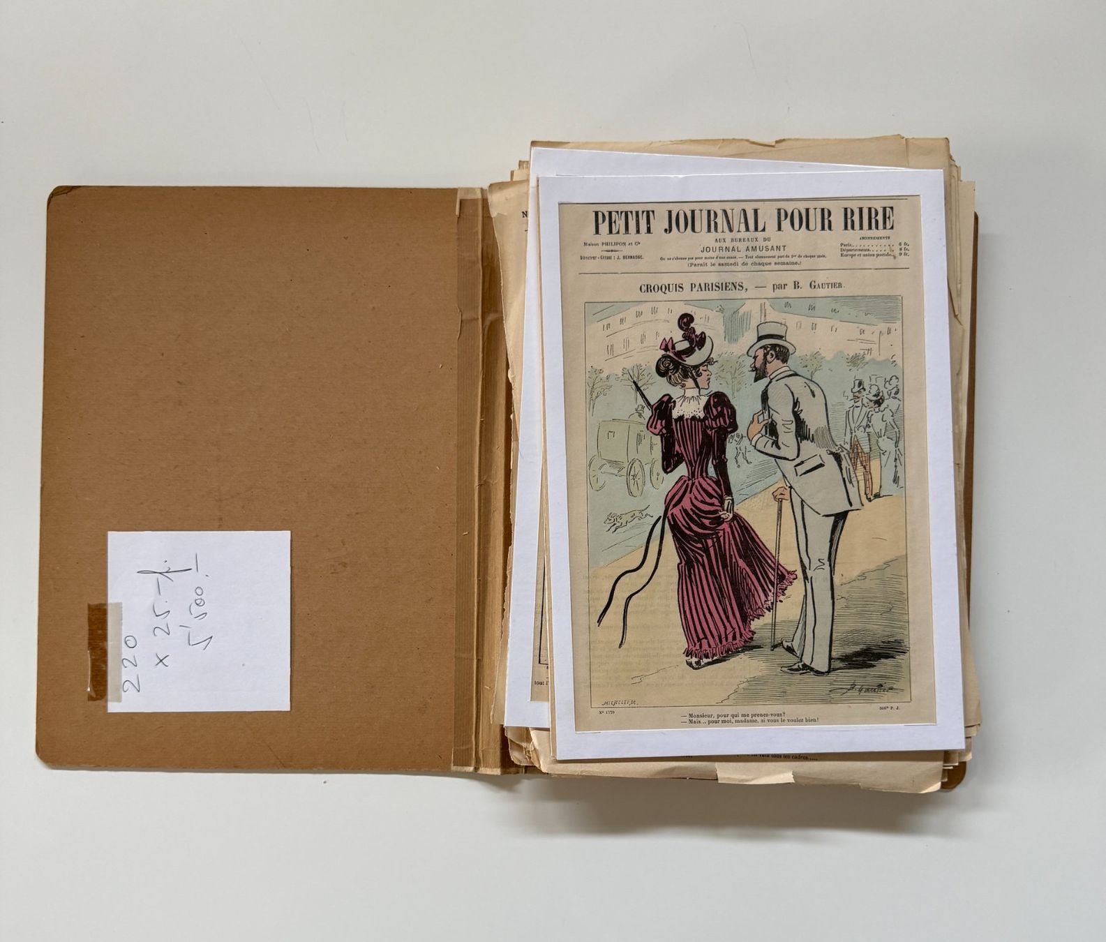 Carta: Le Petit Journal pour Rire ca. 220 Blätter – Usato da Augst BL venduto da Nextl00p