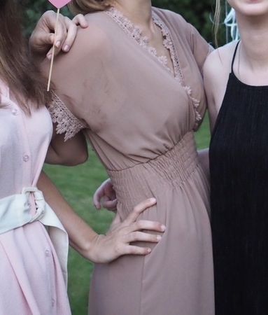 Brown light dress