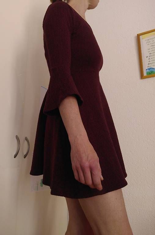 Vestiti: Vestito mini bordeaux svasato  taglia S – Usato da Sessa venduto da uza_x5jm 1