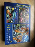 Clementoni 3D Puzzle, 3 x 1000 Teile