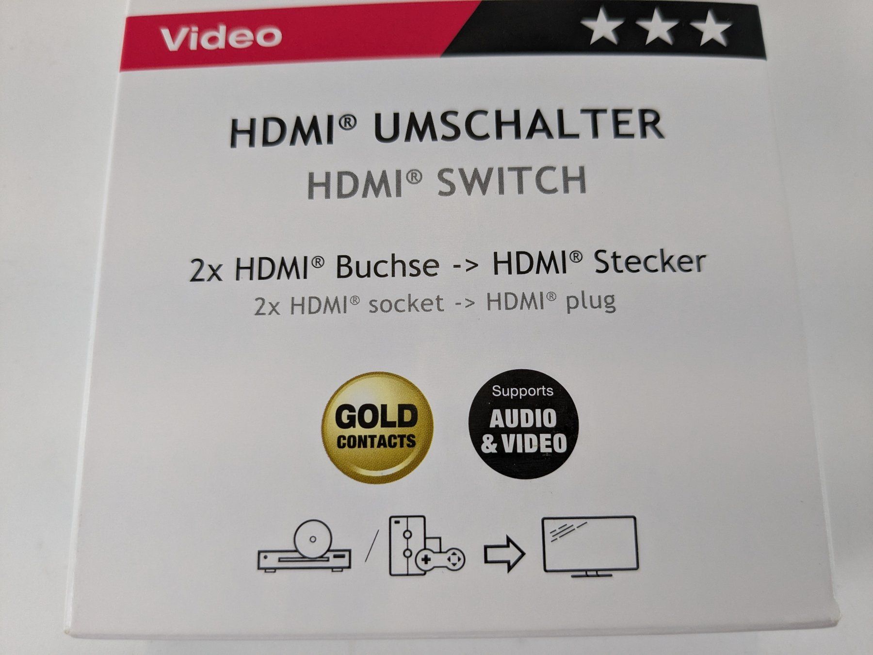Adattatori: VIVANCO HDMI Switch Box – Nuovo (secondo la descrizione) da Dintikon venduto da Restwert_Dintikon 2
