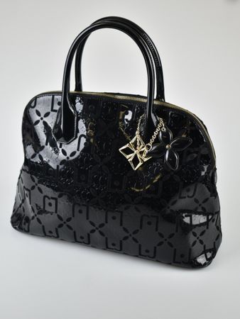 Liu Jo Handtasche, Lack / Samtdetails