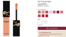 💃🔥YSL 57 Coral Clash Liquid Blush 15ml NEU + OVP 💃🔥