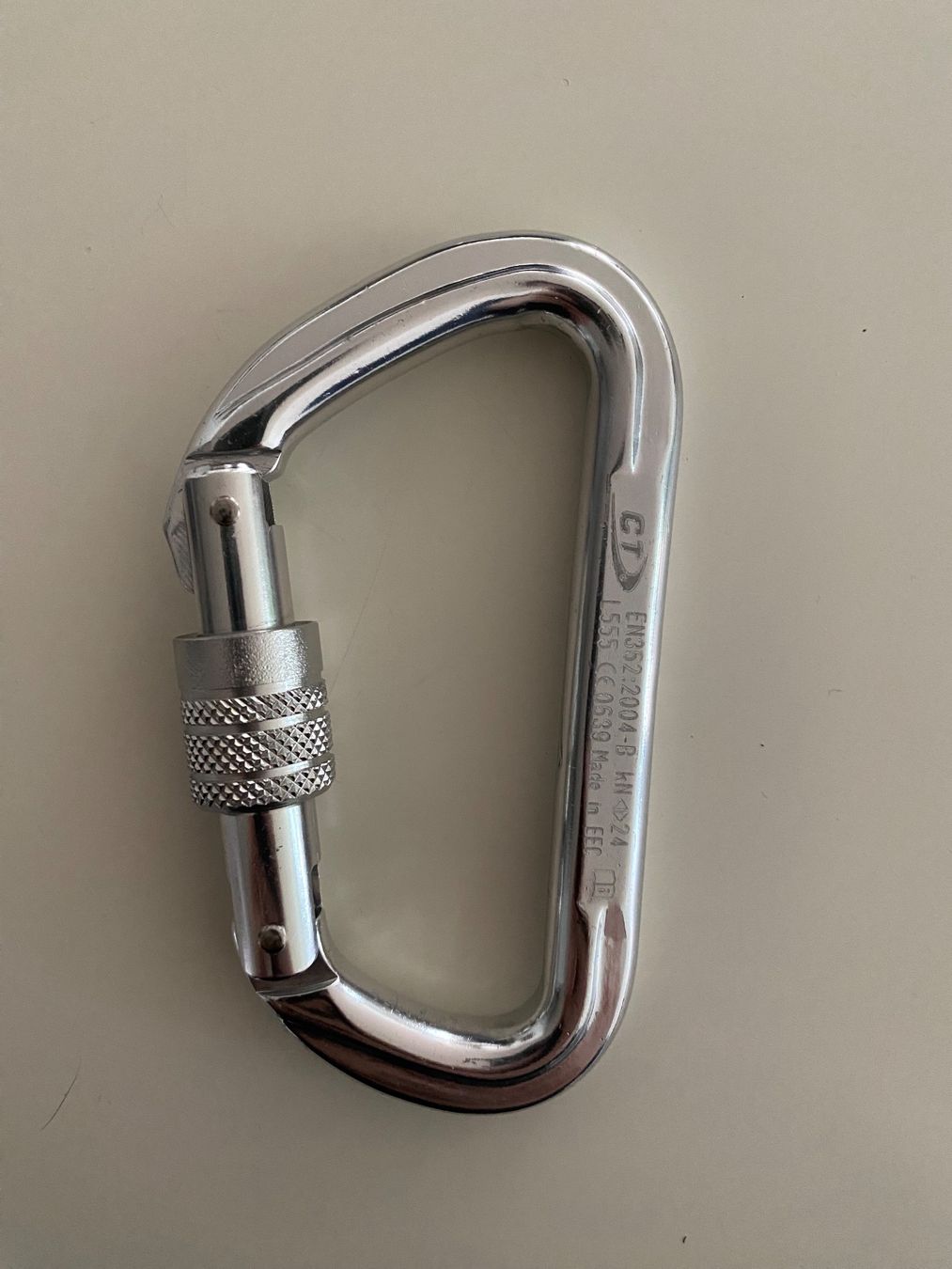 Attrezzatura da arrampicata: Ct climbing technology d shape karabiner screw lock – Usato da Appenzell venduto da classiccyclingkits 1