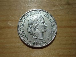 (H3) 10 Rappen 1895 VZ-UNZ