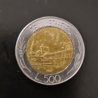 500 Lire 1987 Italien Italy Münze Geld Money Währung
