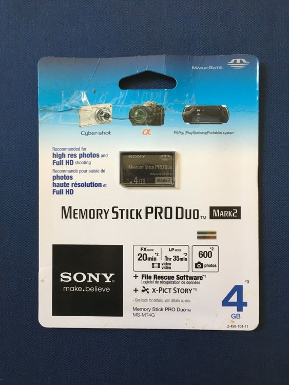 Memory Stick Pro Duo SONY | Kaufen auf Ricardo