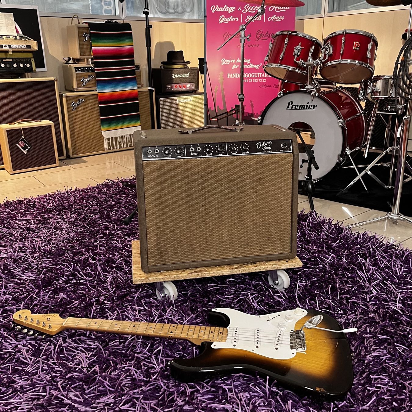 Fender Amplificatori: 1962 Fender Brown Deluxe 6G3 – Usato da Iseo venduto da Fandango-Guitars