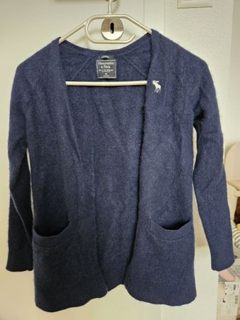 Abercrombie & Fitch Strickjacke Cashmere blau Grösse XS