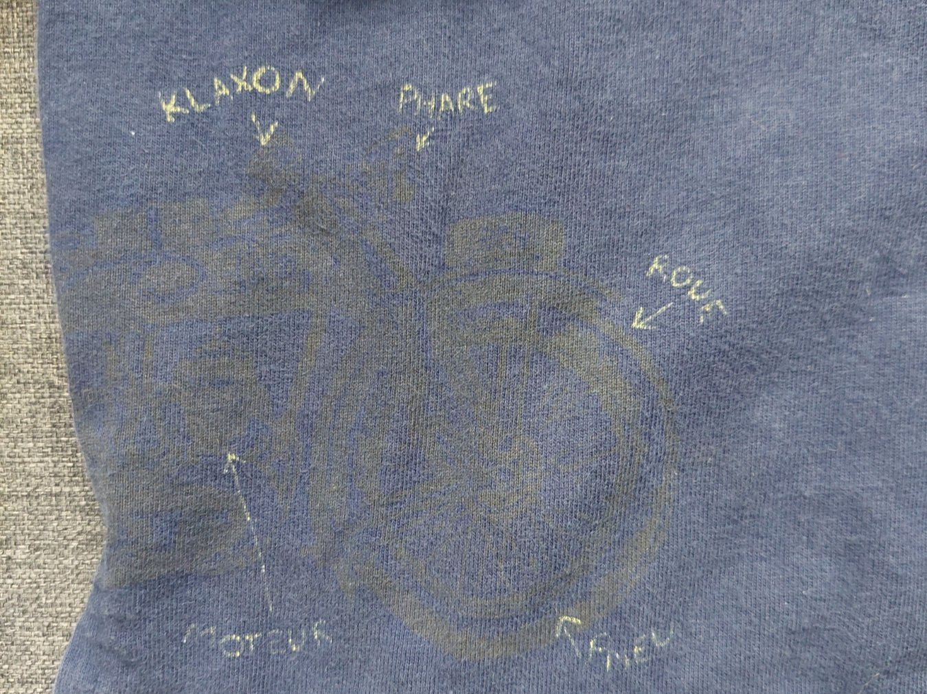 Hemden, T-Shirts & Polos: Langes Poloshirt Grösse 98  Blau / Motorrad – Gebraucht aus Beckenried von Havacola 3