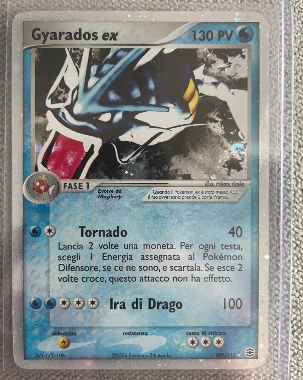 Pokémon Carte collezionabili: GYARADOS EX HOLO 2004 - 109/112 – Usato da Ponte capriasca venduto da TheCrash01